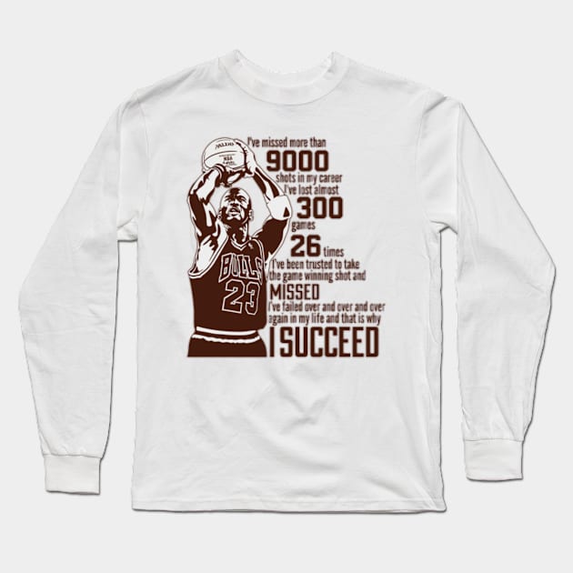 The success of Michael Jordan Long Sleeve T-Shirt by irvtolles